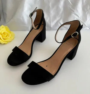 Black Suede Heels, Size 8 thumbnail 3