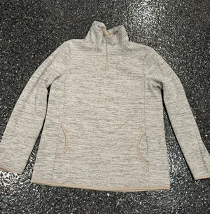 Women’s Gray 1/4 Zip Medium Pullover thumbnail 1