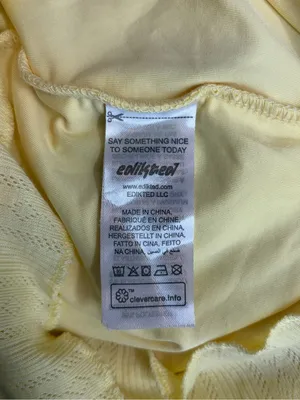 Edikted Yellow bohemian girly Ruffled Slip Dress with Pink Rose Accent size xs thumbnail 11
