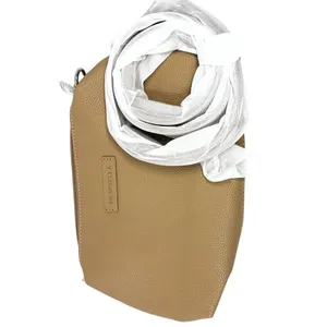 NWT ~ Newbella Large Pebbled Vegan Leather Finish Shelly Tote & Matching Pouch thumbnail 5