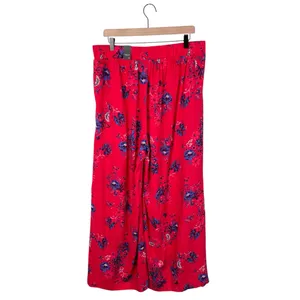 NEW Torrid High-Rise Pull-On Wide-Leg Pant Lollipop Print Size 1 Bohemian Floral thumbnail 4
