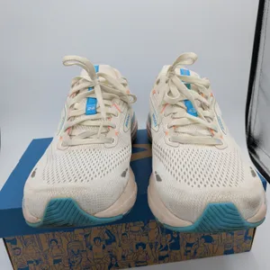 Brooks Adrenaline GTS 23 Womens Running Shoes Coconut Papaya Blue 120381 1B 152 thumbnail 3