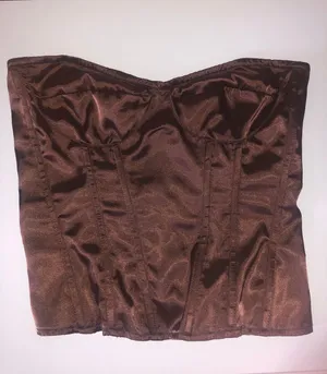 Pretty Little Thing Brown Satin Corset thumbnail 3