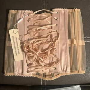Women’s Nude Lace-Up Waist Trainer Corset - Shapewear thumbnail 1
