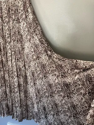 Marie Oliver Wesley Anthropologie Snake Print Pleated Maxi Skirt Size 6 thumbnail 5