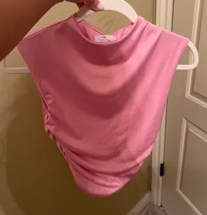 Live in the Moment Pink Ruched Top thumbnail 1