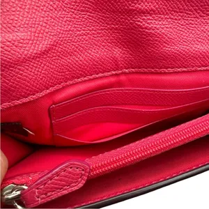 COACH Smooth Leather Wristlet Clutch Wallet thumbnail 9