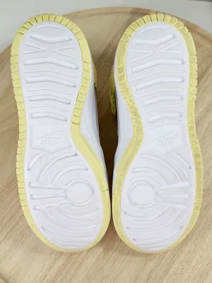 Nike Dunk High Up Sneakers White Citron Lemon‎ Yellow Womens 8 DH3718-105 thumbnail 8