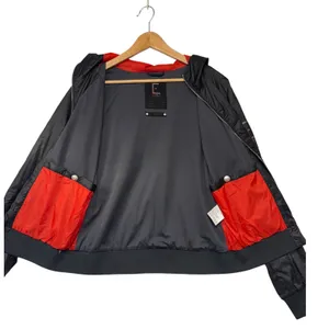 Helly Hansen Embla Womens Black Hooded‎ Windbreaker Jacket Red Lining Size M thumbnail 7