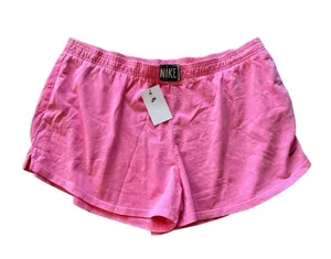 NWT NIKE Sportswear High Rise Wash Short Baby PINK SZ-2X thumbnail 7