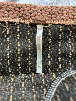 Free People Rust Brown Textured Tie-Shoulder Bustier Tank XS thumbnail 3