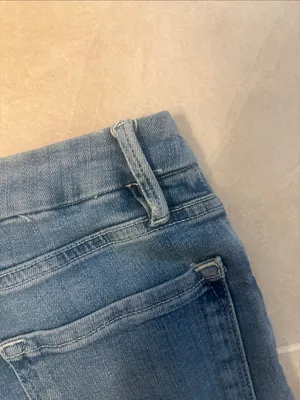 Frame Denim Blue Flare Wide-Leg Jeans thumbnail 10