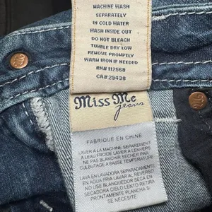 Miss Me blue bootcut embellished low rise jeans JE8032BL Size 26 thumbnail 8