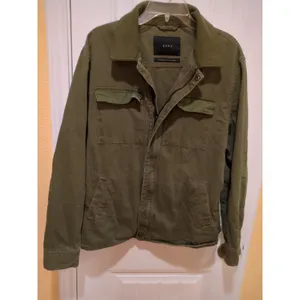 Zara Green Military Style Jacket Size L thumbnail 8