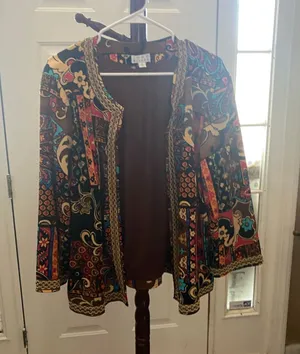 Vintage Joan Rivers jacket XL Brown Multi-color thumbnail 1