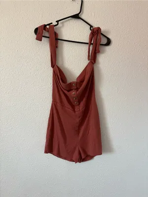 FREE PEOPLE Beach Tambourine Romper sz small thumbnail 3