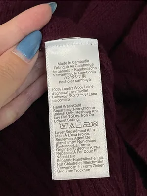J. Crew Lambs Wool Oversized Sweater Tee Shirt Short Sleeve Size XS Burgundy thumbnail 4