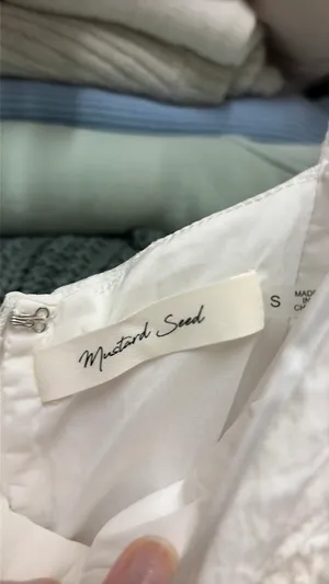 Mustard Seed Dress White thumbnail 3