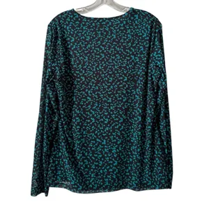 Nine West Women Size Large Long Sleeve Blouse‎ Stretch Lined Career Office City thumbnail 2