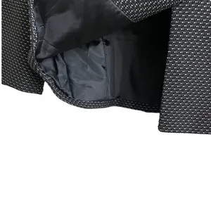 Alex Marie Women Classic Professional Blazer 8 Black White Textured Button Front thumbnail 7