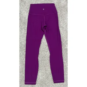 Lululemon Align High Rise Leggings Vivid Plum Purple Full Length 25” Size 4 thumbnail 7