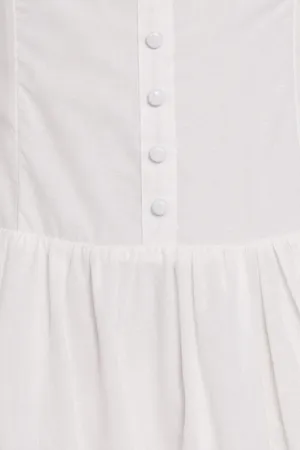 Petal and Pup White Drop Waist Midi Dress thumbnail 3