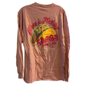 Simply Southern Women's Pink Graphic‎ Long Sleeve T-Shirt Medium Tacos thumbnail 4