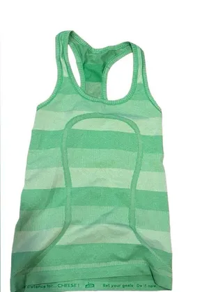 Lululemon Run: Swiftly Tech Racerback Heathered Green Bean size 4 thumbnail 3