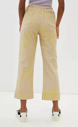 Anthropologie Find Me Now Rhonda Gingham Pant thumbnail 6