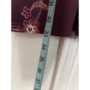 Aeropostale Burgundy Floral Strappy Mini Dress Size Sm Boho‎ Lined thumbnail 2