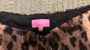 Edikted Sequin Shorts Micro Leopard thumbnail 2