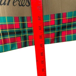 Vintage 80s St. Andrews Golf Scarf by Glentoy Made in‎ Italy NWT Tartan Plaid thumbnail 7
