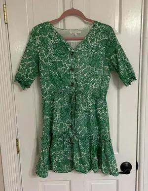Olivaceous jungle  dress thumbnail 1