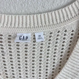 Gap Women's Relaxed‎ Crochet V-Neck Sweater Fisherman Coastal thumbnail 3