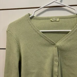 John Galt Pale Green Shannon Cardigan thumbnail 5