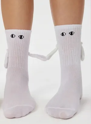 Cider Magnetic Holding Hands Eye Socks – NWT One Size thumbnail 1