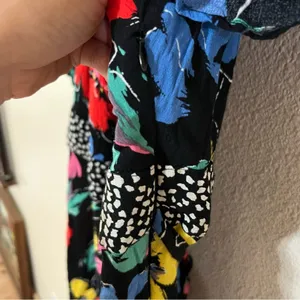 RIXO for target bright colorful floral off the shoulder maxi dress 24W/26W plus thumbnail 6