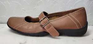 Natural Soul Naturalizer Leather Mary Jane Flats Womens 8 Brown Buckle Strap thumbnail 1