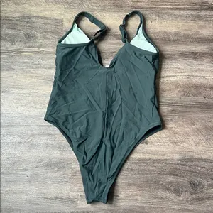 Cheeky Deep Green Women’s one piece bathing Suit, size XL ⚫️ thumbnail 4