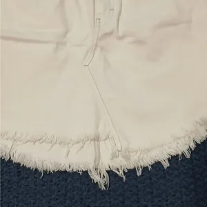 We The Free Bailey Denim Jeans Cut Off Skirt Sz 28 Ivory Western Coastal Cowgirl thumbnail 6