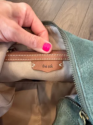 The Sak Sequoia Suede Hobo Bag in Moss Green - C11-686 thumbnail 9