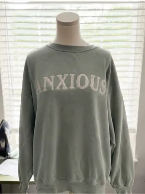 See The Way I See “Anxious” Oversized Sweatshirt – Large thumbnail 1