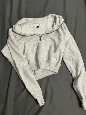 American Eagle Outfitters Cropped Quarter-Zip thumbnail 1