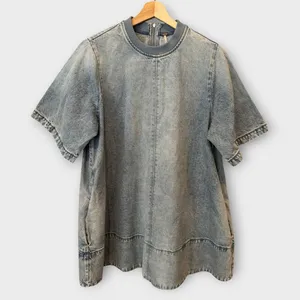 Free People Harlow Denim Minidress Size Small thumbnail 5