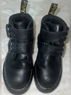 Dr. Martens Devon Heart Leather Platform boots goth emo baby bat women’s 5 alt thumbnail 4