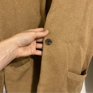 J. Crew Tan Single Button Sweater Blazer size Small thumbnail 4