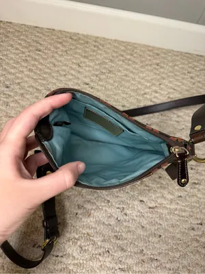 Y2K Coach Signature Op Art Madison Crossbody Bag in Brown Coach Monogram Purse thumbnail 8