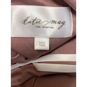 NEW Katie May Blush Pink Sleeveless Halter V Neck Open Back Bridesmaid Dress M thumbnail 6