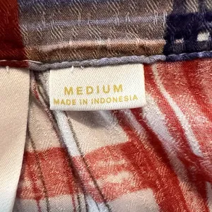 maeve anthropologie Top Medium‎ Plaid Tiered Lila Peasant Tunic thumbnail 4