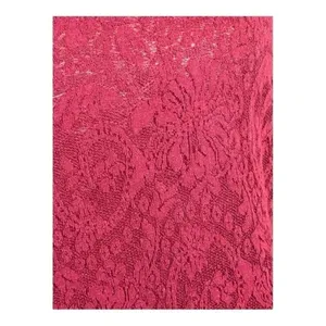 Ann Taylor LOFT Red Paisley Floral Textured‎ Lace Boatneck Top Womens Medium thumbnail 2